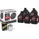 MAXIMA RACING OIL 90-129015PC Quick Change Milwaukee-Eight Synthetic 20W-50 Oil Change Kit - Chrome Filter 3601-0723