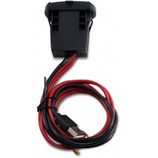 MB QUART PSAP-2S Dash-Mounted USB charge port with 3.5 mm Audio Input - Switch Port Mount 2130-0266