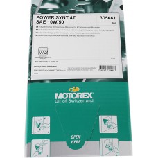 MOTOREX 196064 Power Synt 4T Engine Oil - 10W50 - 20 L 3601-0651