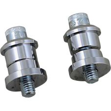 BILTWELL 6908-105 RISER BUSHINGS SOLID CHR 0604-0223