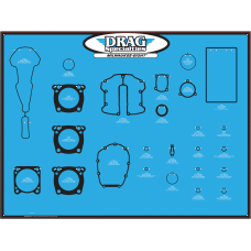 DRAG SPECIALTIES DISPLAY BRD GASKET 17+M8 0934-6923