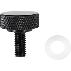 DRAG SPECIALTIES SEAT KNOB BLK 1/4-28 0820-0149