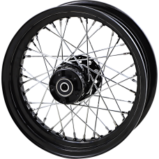 DRAG SPECIALTIES WHEEL 16X3F BLK 00-06FLST 0203-0664