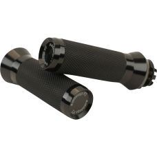 LA CHOPPERS LA-7492-00B GRIPS TBW BLACK ANODIZE 0630-2781