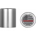 Figurati Designs FD73-DC-2730-SS Docking Hardware Covers - American Flag - Contrast Cut - Stainless Steel 3550-0393