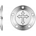 Figurati Designs FD41-TC-5H-SS Timing Cover - 5 Hole - Cross - Stainless Steel 0940-2092