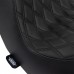Drag Specialties Seats 0 Predator III Seat - Double Diamond - Black w/ Black Stitching - FL/FX '18-'22 0802-1491