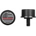 Figurati Designs FD73-SEAT KN-BK Seat Mounting Knob - Black - Red Line American Flag 0820-0211