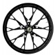 Coastal Moto 3D-MAR213SB Wheel - Marlin - Front - Dual Disc/No ABS - Solid Black - 21"x3.50" 0201-2389