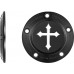Figurati Designs FD41-TC-5H-BLK Timing Cover - 5 Hole - Cross - Black 0940-2093