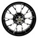 Coastal Moto 3D-MAR185BC Wheel - Marlin - Rear - Single Disc/No ABS - Black Cut - 18"x5.50" 0202-2184