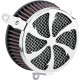 Cobra 606-0103-01-SB Air Filter - Swept - XL - Chrome 1010-3017