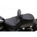 Mustang 89740 Solo Touring Seat - w/ Driver Backrest - Black - Diamond Stitch - Chief '22-'23 0810-2385