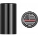 Figurati Designs FD73-DC-2545-BK Docking Hardware Covers - American Flag - Red Line - Long - Black 3550-0384