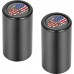 Figurati Designs FD25-DC-2545-BK Docking Hardware Covers - Red/White/Blue American Flag Skull - Long - Black 3550-0342