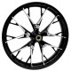 Coastal Moto 3D-MAR213BC Wheel - Marlin - Front - Dual Disc/No ABS - Black Cut - 21"x3.50" 0201-2391
