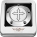 Figurati Designs FD41-TC-5H-SS Timing Cover - 5 Hole - Cross - Stainless Steel 0940-2092