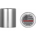 Figurati Designs FD73-DC-2530-SS Docking Hardware Covers - American Flag - Red Line - Short - Stainless Steel 3550-0373