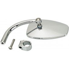 Biltwell 6504-578-531 Clamp-On Utility Mirror - Tear Drop - Chrome 0640-1327