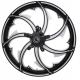 Coastal Moto FRY-165-BC-ABST Rear Wheel - Fury - Single Disc/ABS - Black Cut - 16"x5.50" - FL 0202-2197