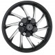 Coastal Moto 3D-HUR213BCABST Front Wheel - Hurricane 3D - Dual Disc/ABS - Black Cut - 21"x3.50" 0201-2400