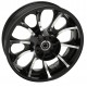 Coastal Moto 3D-LGO185BCABST Rear Wheel - Largo 3D - Single Disc/ABS - Black Cut - 18"x5.50" 0202-2191