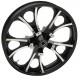 Coastal Moto 3D-LGO213BCABST Front Wheel - Largo 3D - Dual Disc/ABS - Black Cut - 21"x3.50" 0201-2396