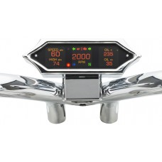 Dakota Digital MLX-9204 Speedometer - Spiked - Chrome - '04-'13 2210-0596