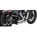 Vance & Hines 17329 Shortshots Staggered Exhaust System - Chrome 1800-2579
