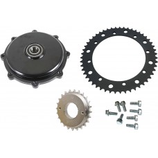 Drag Specialties 0 Conversion Sprocket Kit - Black 1210-2663