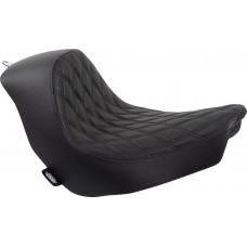 Drag Specialties Seats 0 Solo Seat - Double Diamond - Black Stitching - '18-'22 FL/FX 0802-1513