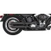 Vance & Hines 46343 3" Twin Slash Slip-On Mufflers - Black 1801-1529