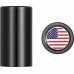 Figurati Designs FD21-DC-2545-BK Docking Hardware Covers - American Flag - Long - Black 3550-0376