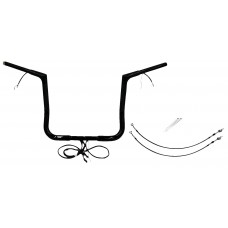 Fat Baggers Inc. 701214-B Handlebar Kit - Flat Top - 14" - Black 0601-6104