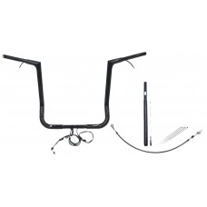 Fat Baggers Inc. 712016-B Handlebar Kit - Flat Top - 16" - Black 0601-6118