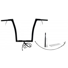 Fat Baggers Inc. 712916-B Handlebar Kit - Flat Top - 16" - Black 0601-6134