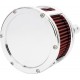 Feuling Oil Pump Corp. 5427 Air Cleaner - BA Race Series - Chrome - Solid Cover - Red - M8 1010-3139