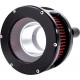 Feuling Oil Pump Corp. 5434 Air Cleaner - BA Series - Black - Clear Cover - Red - M8 1010-3144