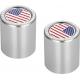Figurati Designs FD20-DC-2530-SS Docking Hardware Covers - American Flag - Short - Stainless Steel 3550-0365