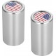 Figurati Designs FD20-DC-2545-SS Docking Hardware Covers - American Flag - Long - Stainless Steel 3550-0375
