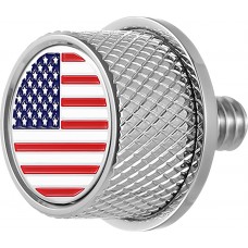 Figurati Designs FD20-SEAT KN-SS Seat Mounting Knob - Stainless Steel - American Flag 0820-0202
