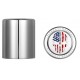 Figurati Designs FD24-DC-2730-SS Docking Hardware Covers - Red/White/Blue American Flag Skull - Stainless Steel 3550-0353