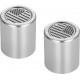 Figurati Designs FD26-DC-2530-SS Docking Hardware Covers - American Flag - Short - Contrast Cut - Stainless Steel 3550-0367