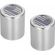 Figurati Designs FD70-DC-2530-SS Docking Hardware Covers - American Flag - Blue Line - Short - Stainless Steel 3550-0369