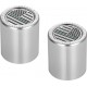 Figurati Designs FD72-DC-2730-SS Docking Hardware Covers - American Flag - Contrast Cut - Stainless Steel 3550-0391