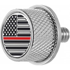 Figurati Designs FD73-SEAT KN-SS Seat Mounting Knob - Stainless Steel - Red Line American Flag 0820-0210