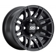 Itp 1428562536B SS316 Alloy Wheel - Front/Rear - Machined Black - 14x7 - 4/110 - 5+2 0230-0655