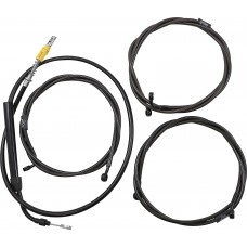 La Choppers LA-8058KT2-13M Cable Kit - 12" - 14" Ape Hanger Handlebars - Midnight 0662-1110