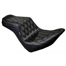 Le Pera LYR-580DD Tailwhip Seat - Double Diamond - Black - FXLR/FLSB '18-'22 0802-1454