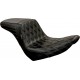 Le Pera LYR-590DD-CHET Kickflip Seat - Diamond w/Chestnut Stitching - Black - Softail '18-'22 0802-1472